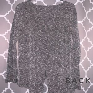 Sweater with slit back